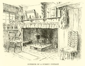 Interieur van een Surrey Cottage door Alfred Robert Quinton